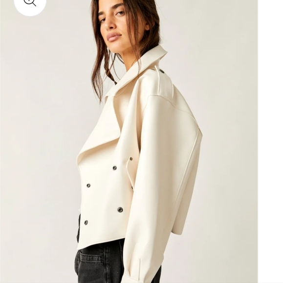 FREE PEOPLE We The Free Alexis Vegan Jacket. Cream. Size medium NWT - Picture 4 of 16
